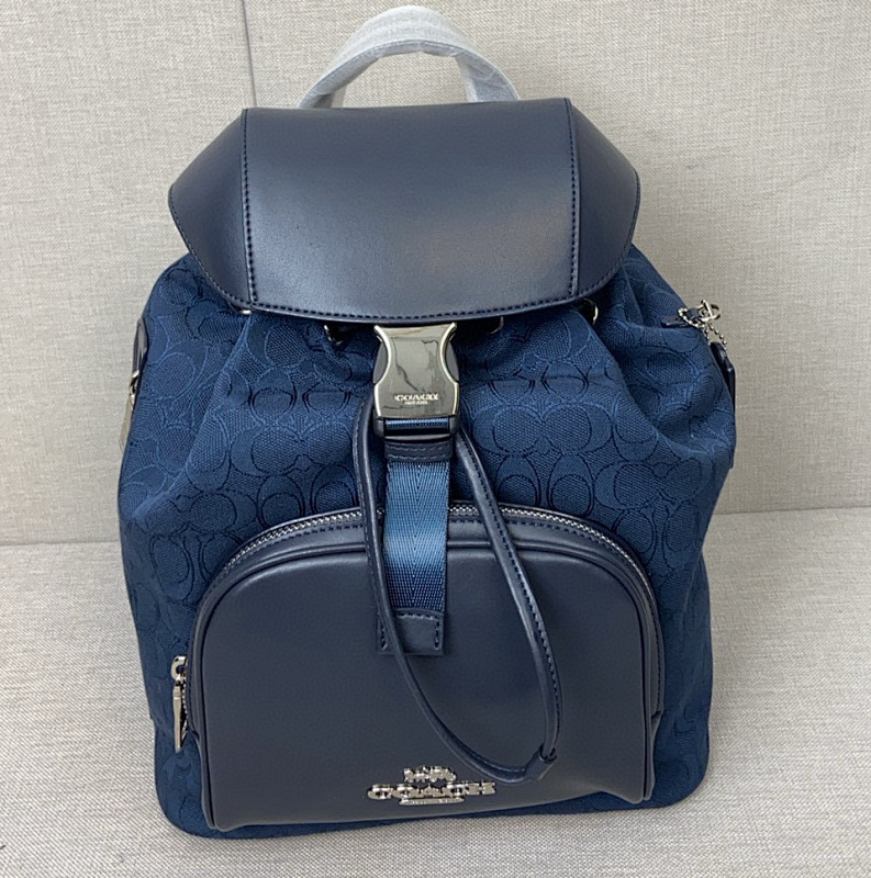 Coacch CT812 Large Backpack in Navy Signature Canvas - premium bag at SunToteBag