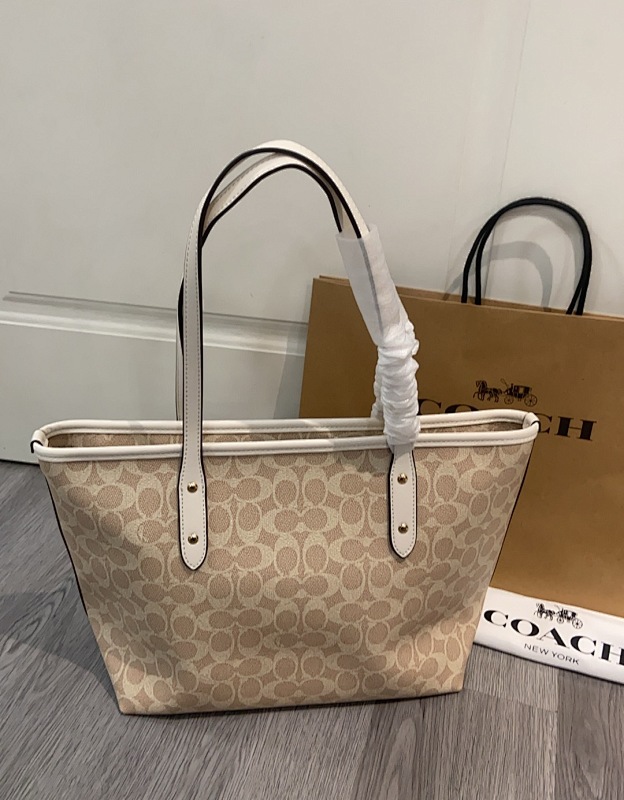Coacch CCQ28 Signature Tote Bag with Classic C Logo - premium bag at SunToteBag