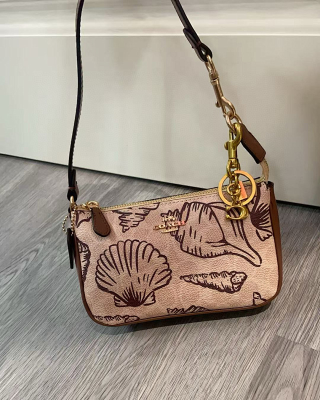 Coacch CBK79 Shell Print Crossbody Bag in Sand Yellow - premium bag at SunToteBag
