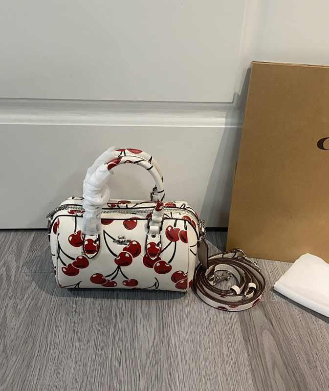 Coacch CY745 Cherry Print Boston Pillow Bag - premium bag at SunToteBag