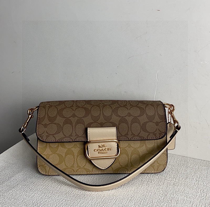 Coacch CH506 Morgan Crossbody Bag in奶茶 Brown and Beige - premium bag at SunToteBag