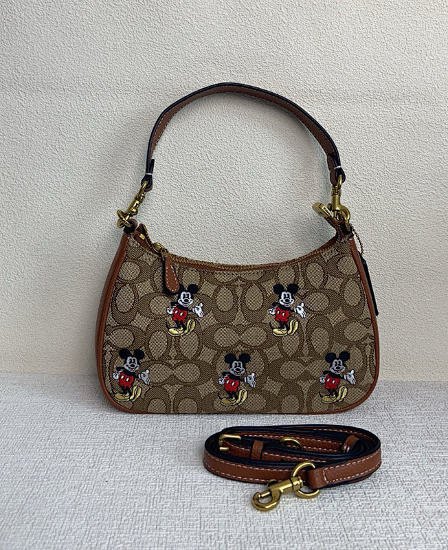 Coacch CM858 Mickey Mouse Signature Canvas Shoulder Bag