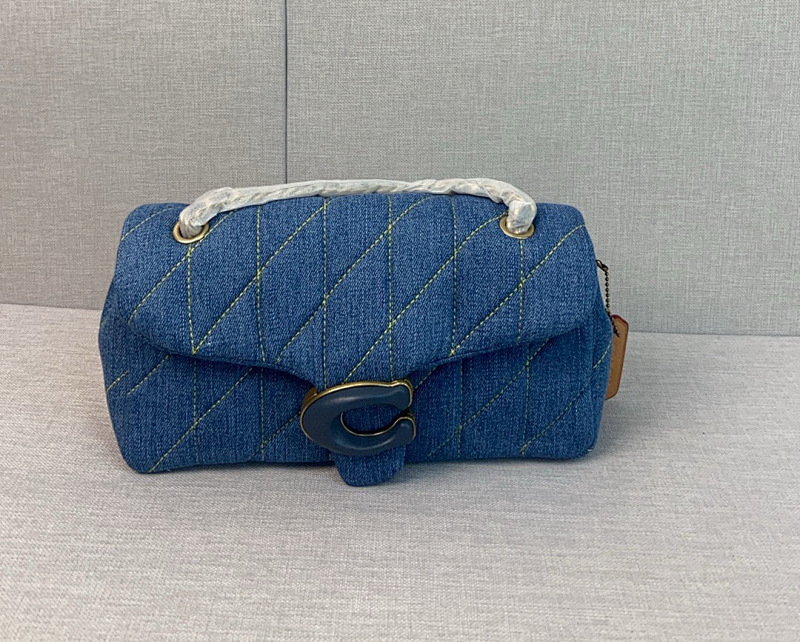 Coacch CR701 Denim Quilted Tabby Crossbody Bag