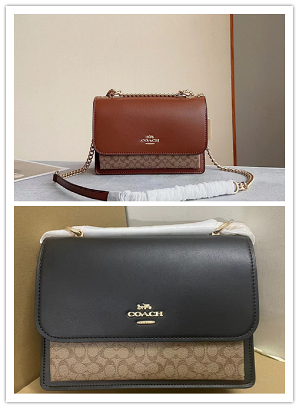 Coacch CJ943 Hudson Crossbody Bag in Brown and Black