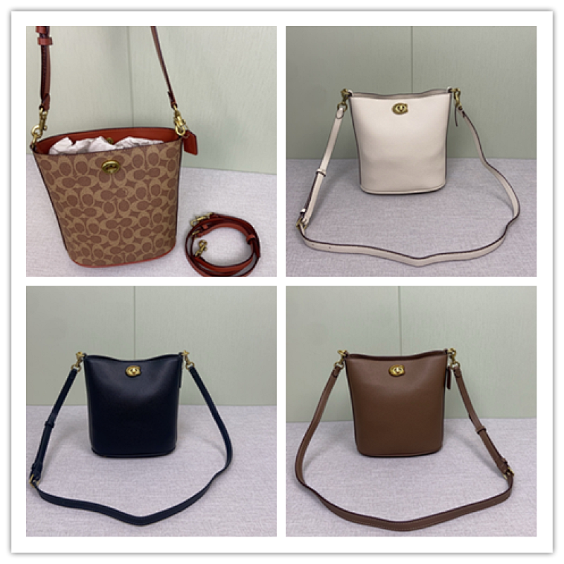 Coacch CW602 Willow Bucket Shoulder Bag in Leather