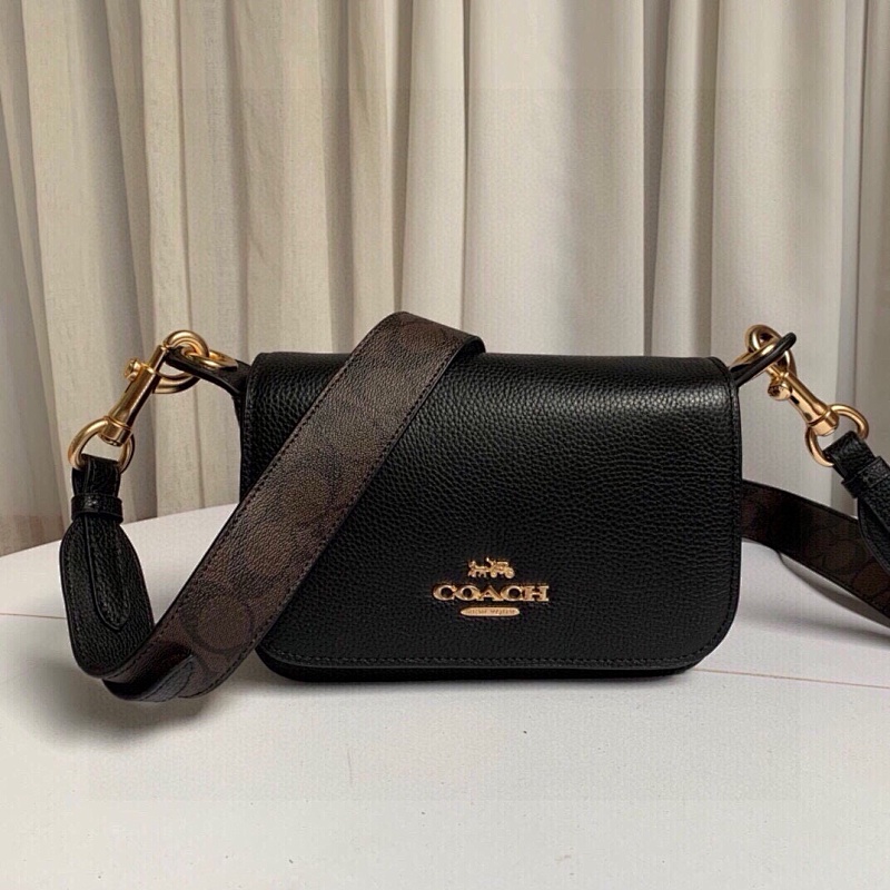 Coacch 76698 Crossbody Bag Black Signature Leather