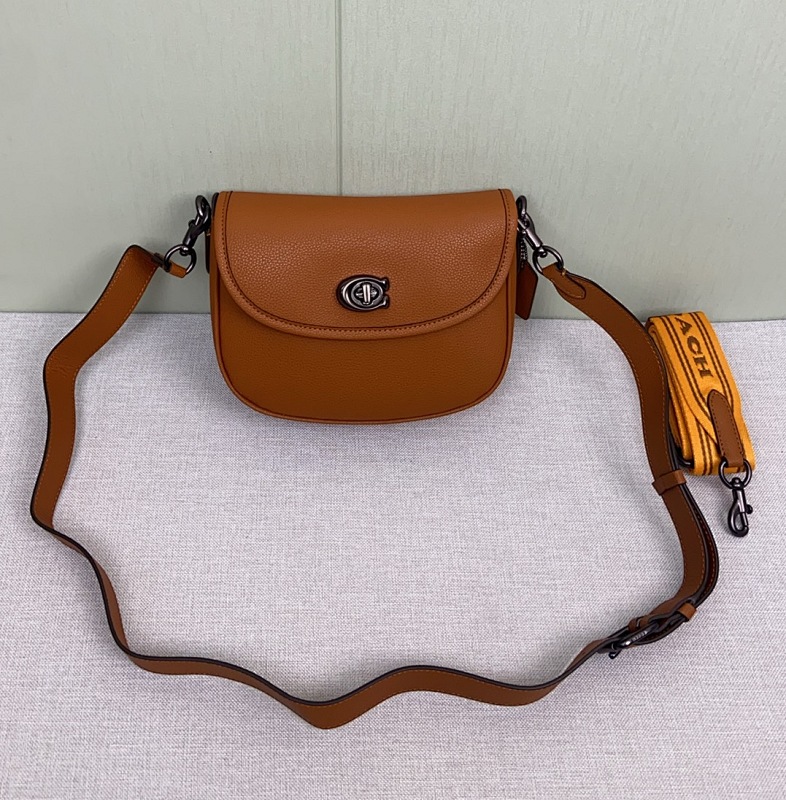 Coacch CA094 Willow Saddle Bag Brown Leather Crossbody