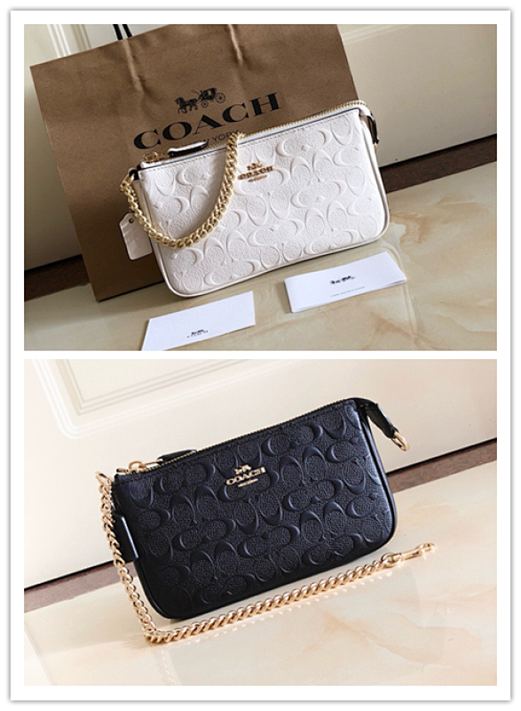 Coacch F67567 Embossed Chain Wallet Crossbody Bag