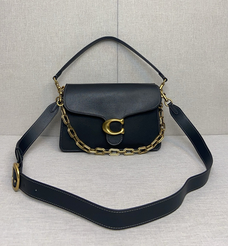 Coacch CAF52 ChainTabby Leather Shoulder Bag