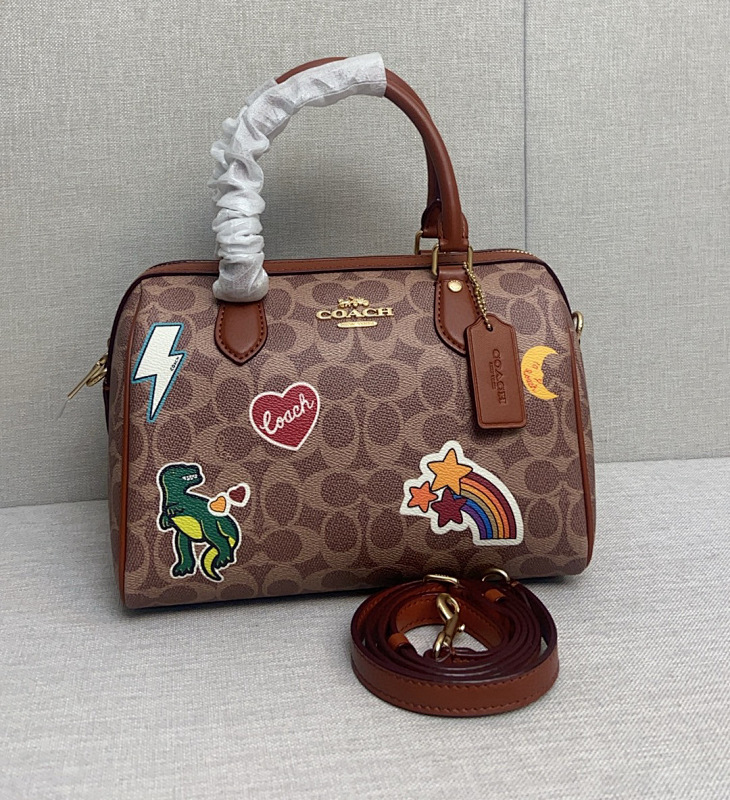 Coacch CZ612 Rowan Boston Bag with Dino Patches