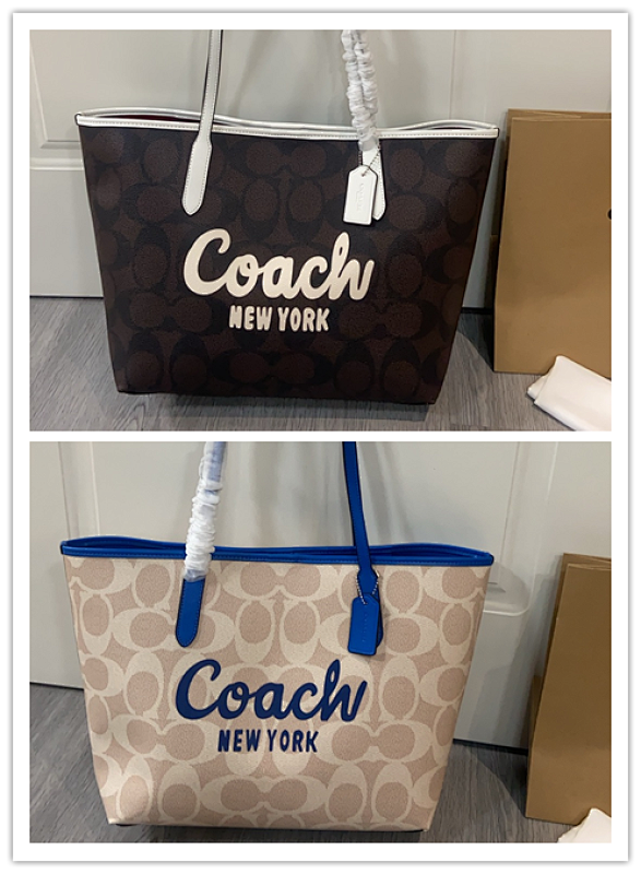 Coacch CY705 City Tote Bag with Bold Logo Print