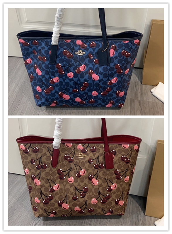 Coacch CY691 Cherry Print City Tote Bag