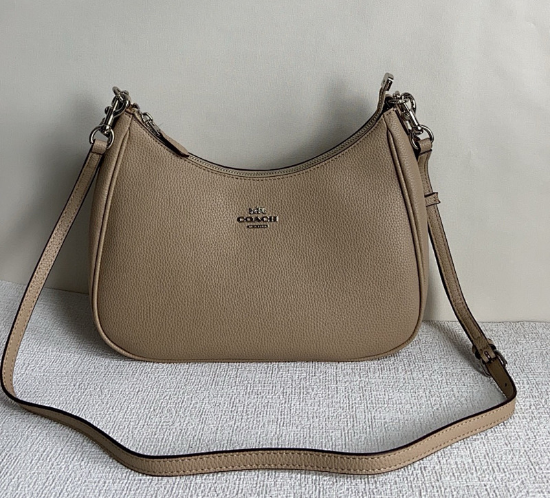 Coacch CK161 Women’s Crossbody Bag in Tan Pebbled Leather