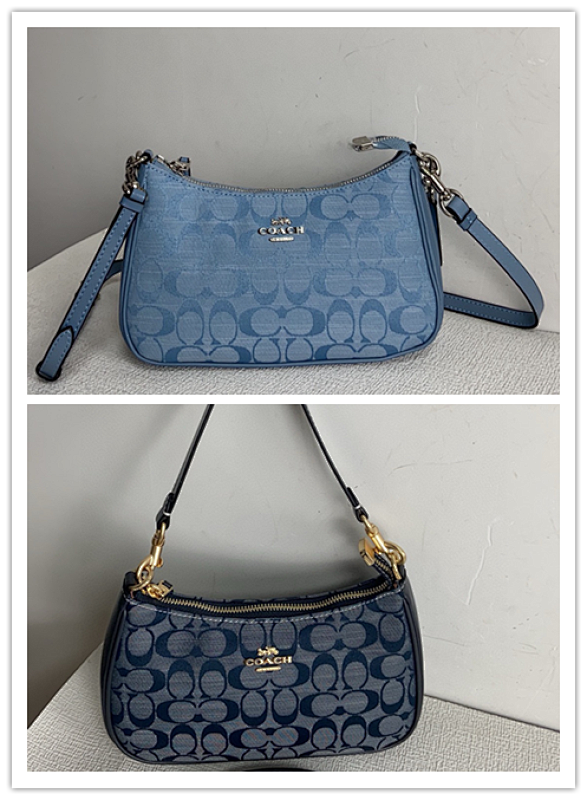 Coacch CH139 Signature Canvas Crossbody Bag in Blue