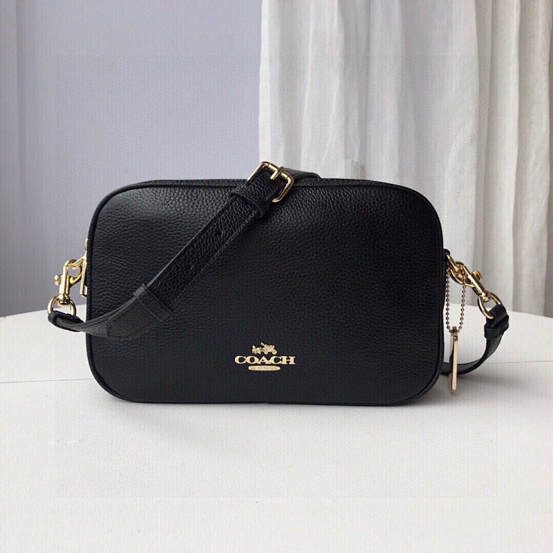 Coacch 39856 Black Pebbled Leather Crossbody Bag