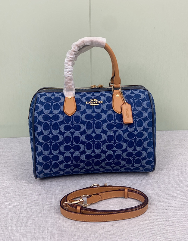 Coacch CY699 Signature Denim Boston Bag