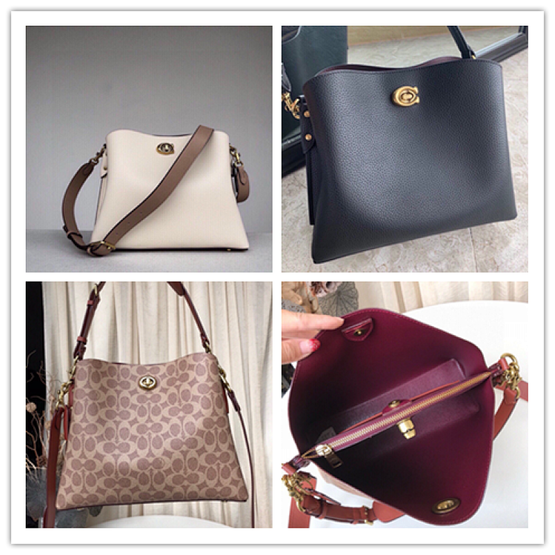 Coacch 2590 Willow Shoulder Bag in Leather with Signature Turnlock