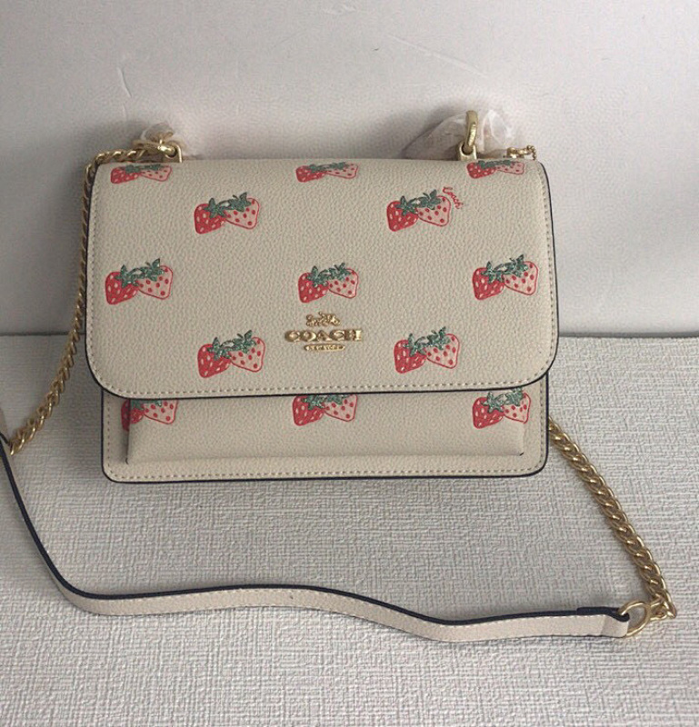 Coacch CA599 Strawberry Print Crossbody Bag