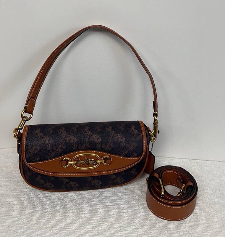 Coacch CR511 Harley23 Signature Monogram Shoulder Bag - 1 Coacch CR511 Harley23 Signature Monogram Shoulder Bag