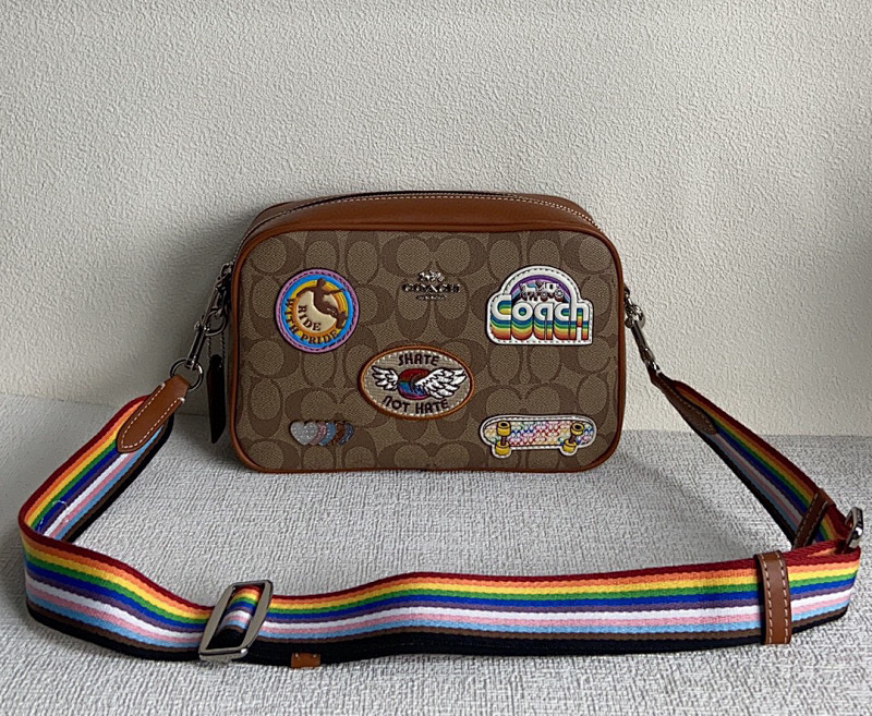 Coacch CJ605 Pride Edition Crossbody Bag with Patches - 1 Coacch CJ605 Pride Edition Crossbody Bag with Patches