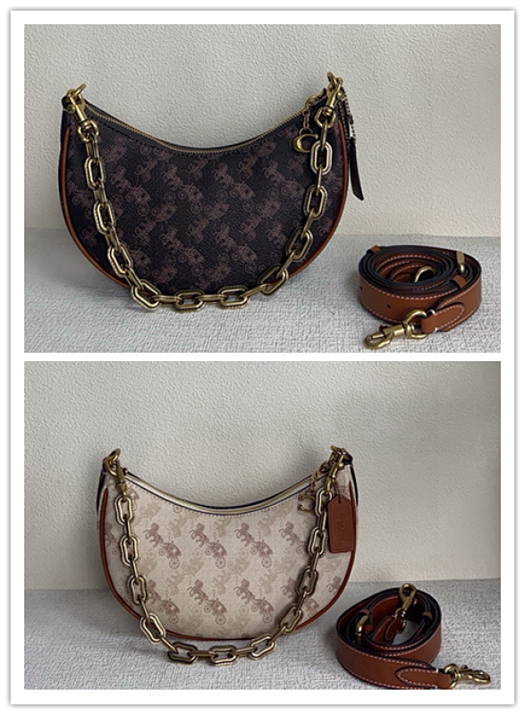 Coacch CO764 Mira Half Moon Bag with Chain Strap