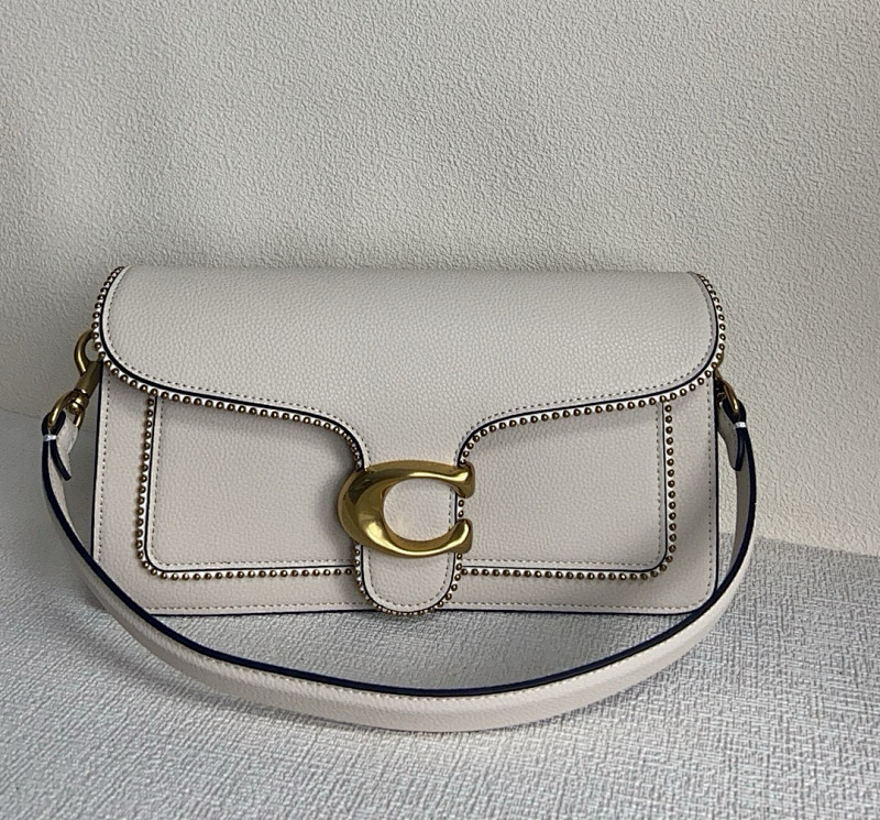 Coacch 7168 Tabby 26 White Leather Crossbody Bag