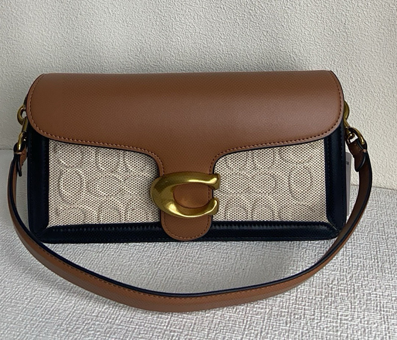 Coacch 89148 Tabby Signature Crossbody Bag in Brown and Beige