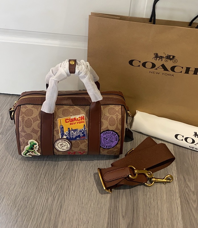 Coacch CBG37 Venturer Boston Bag with Patches