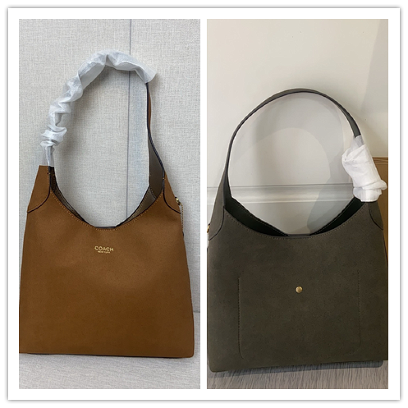 Coacch CW637 Brooklyn 28 Shoulder Bag in Suede