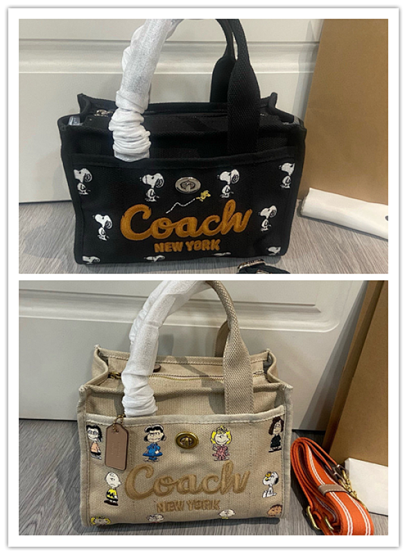 Coacch CBF70 CBH43 Snoopy Collaboration Tote Bag