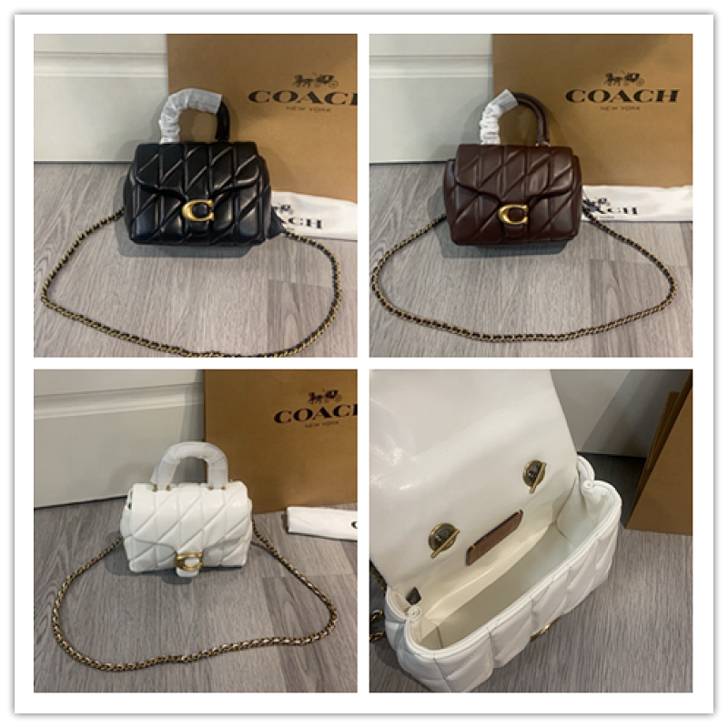 Coacch CCC12 Tabby Top Handle Quilted Leather Bag