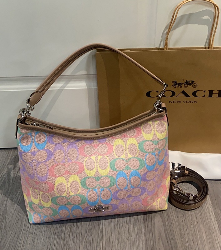 Coacch CV975 Laurela Rainbow Signature Shoulder Bag