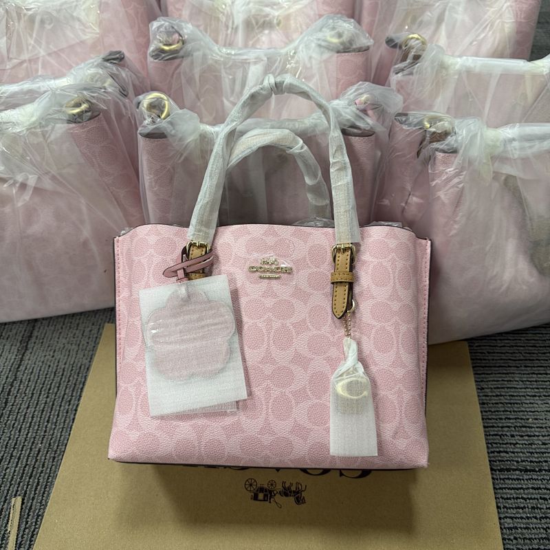Coacch 1222 Mollie Tote Pink Signature Leather Bag