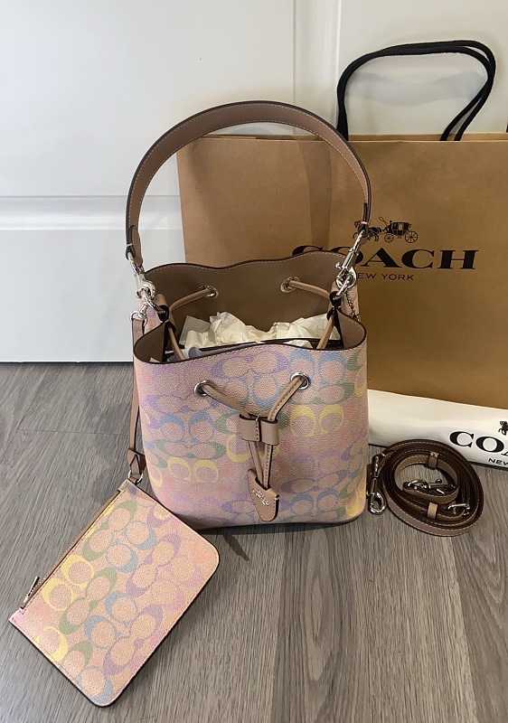 Coacch CDA92 Rowan Rainbow Bucket Bag with Detachable Pouch