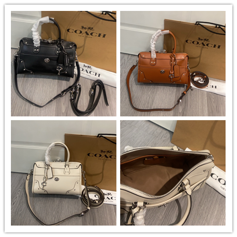 Coacch CFN69 Rhyder Satchel 24 – Classic Leather Shoulder Bag