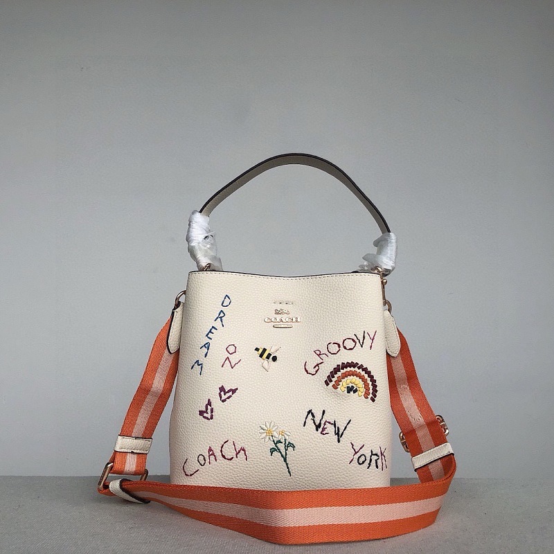 Coacch C8282 Embroidered Town Bucket Bag
