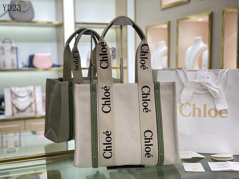 Chl0e YD2360 Woody Tote Canvas Summer Bag