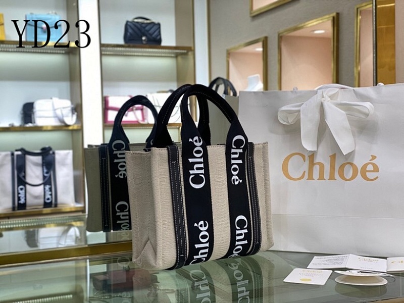 Chloé YD23 Woody Tote Bag – Limited Edition Beige & Black