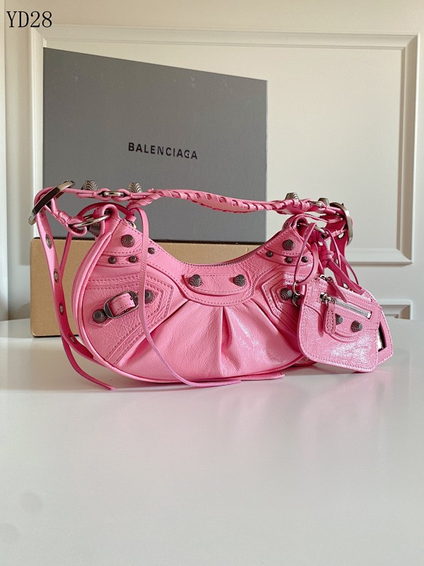 Balensiaga Le Cagole Mini Pink Moon Bag