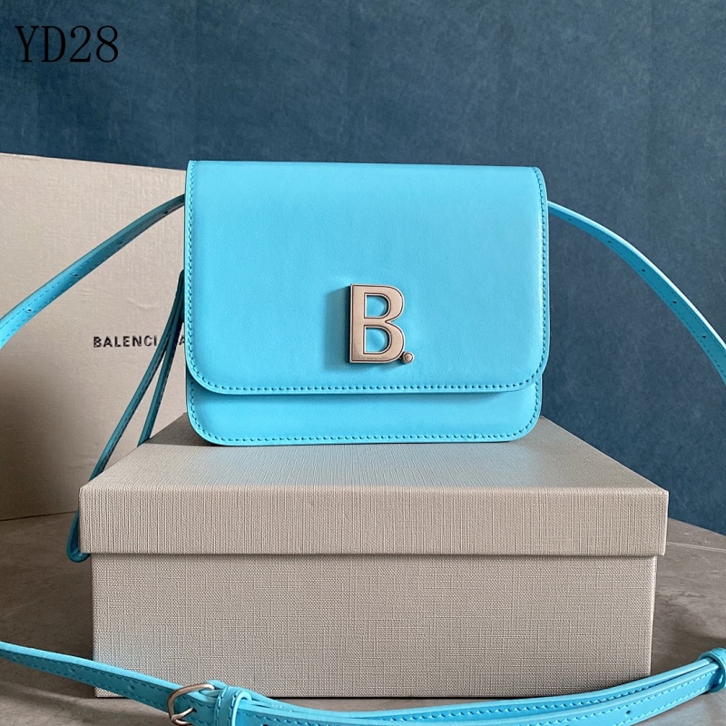 Balensiaga YD28 Watercolor Blue Box Bag