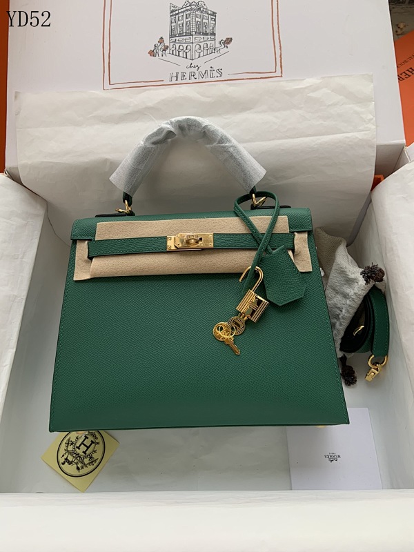 Hermès YD52 Kelly Bag Epsom Leather Hand Stitched with Wax Thread