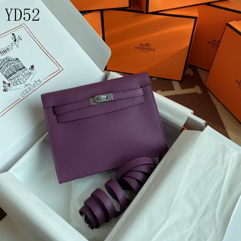 Hermès YD52 Kelly Danse 22cm Purple Togo Leather