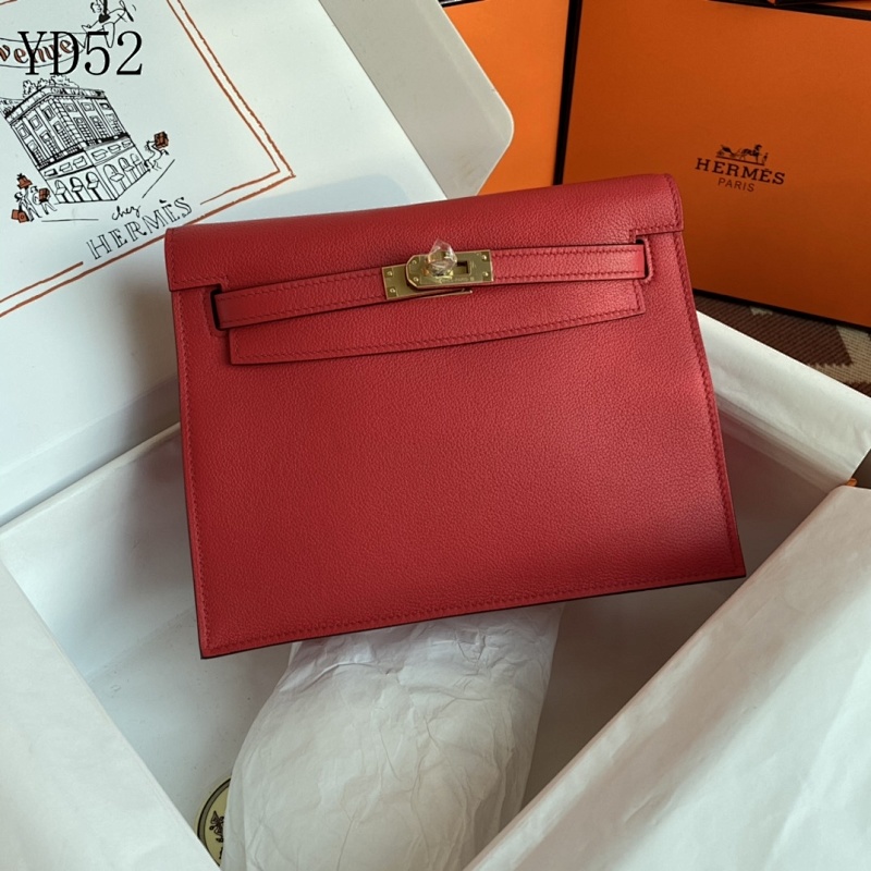 Hermès YD52 Kelly Danse 22cm Red Epsom Leather