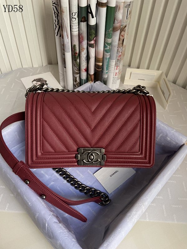 CHANELL YD58 Flap Bag Quilted Calfskin Leather