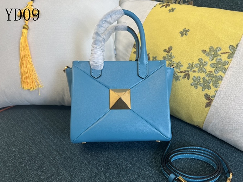 Valentiino YD09 Blue Leather Tote Bag