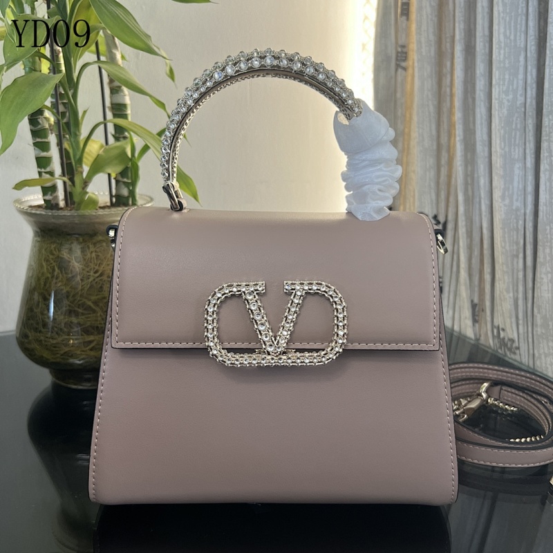 Valentiino YD0985 VSLING Small Crystal-Embellished Calfskin Handbag