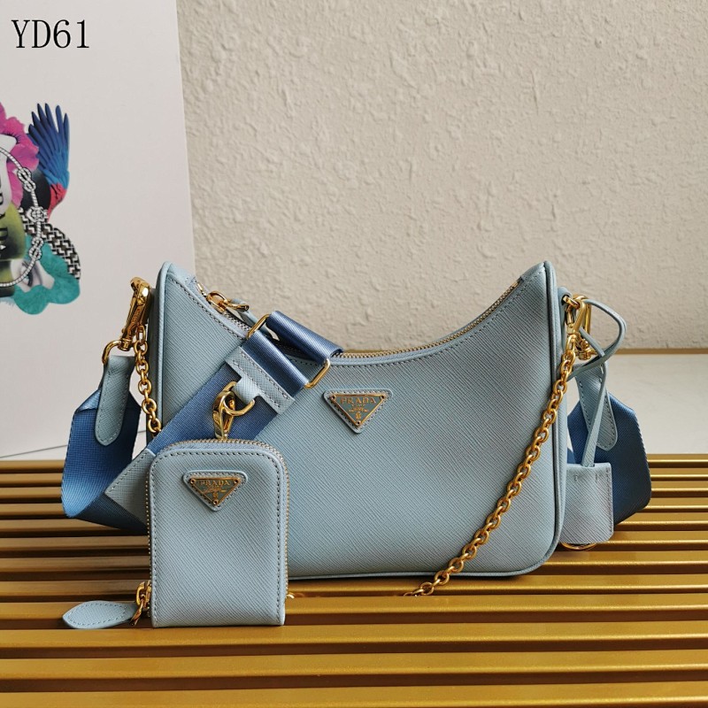 Pr4da YD6165 1BH204 Saffiano Leather Crossbody Bag