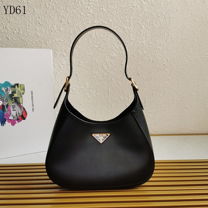 cover-125248041 Pr4da YD6170 1BC179 Water Wave Grain Leather Shoulder Bag