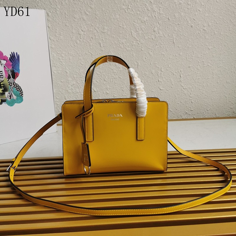PRADA YD6170 Designer Leather Tote Bag