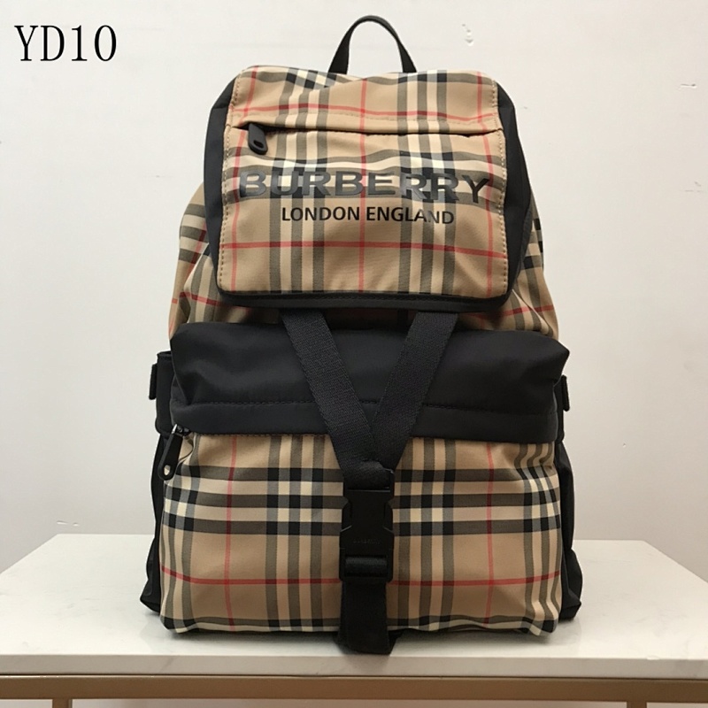 Burberyy YD1068 Vintage Check Nylon Backpack